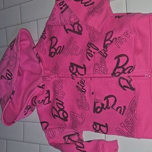Barbie Fuchsia Logo Kids Hoodie